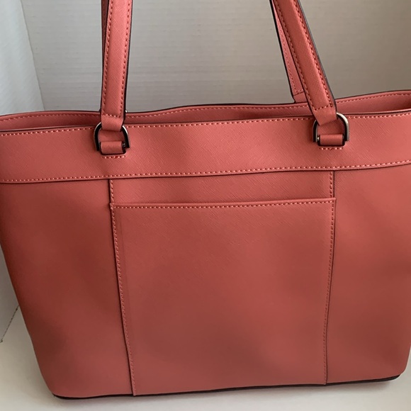 NWT CALVIN KLEIN LOUISE TOTE WATERMELON COLOR - Picture 2 of 7